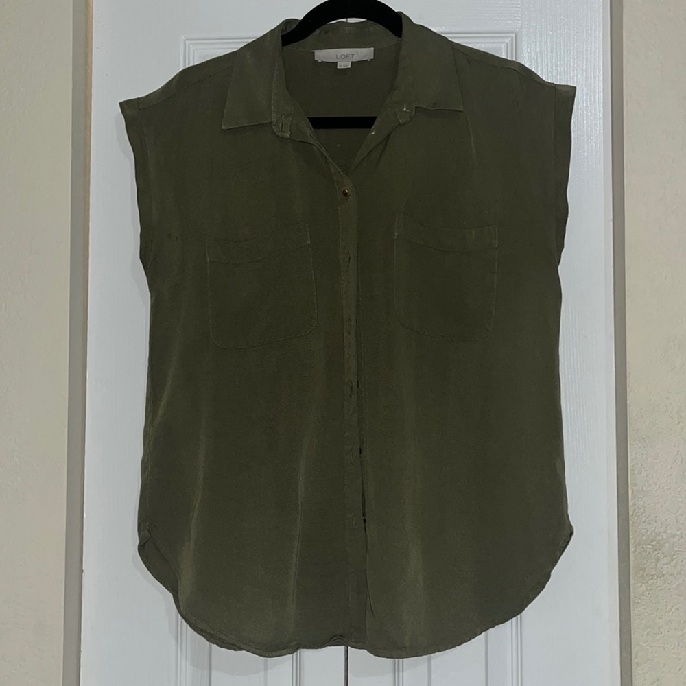LOFT Women's Dolman Cap Sleeve Shirt